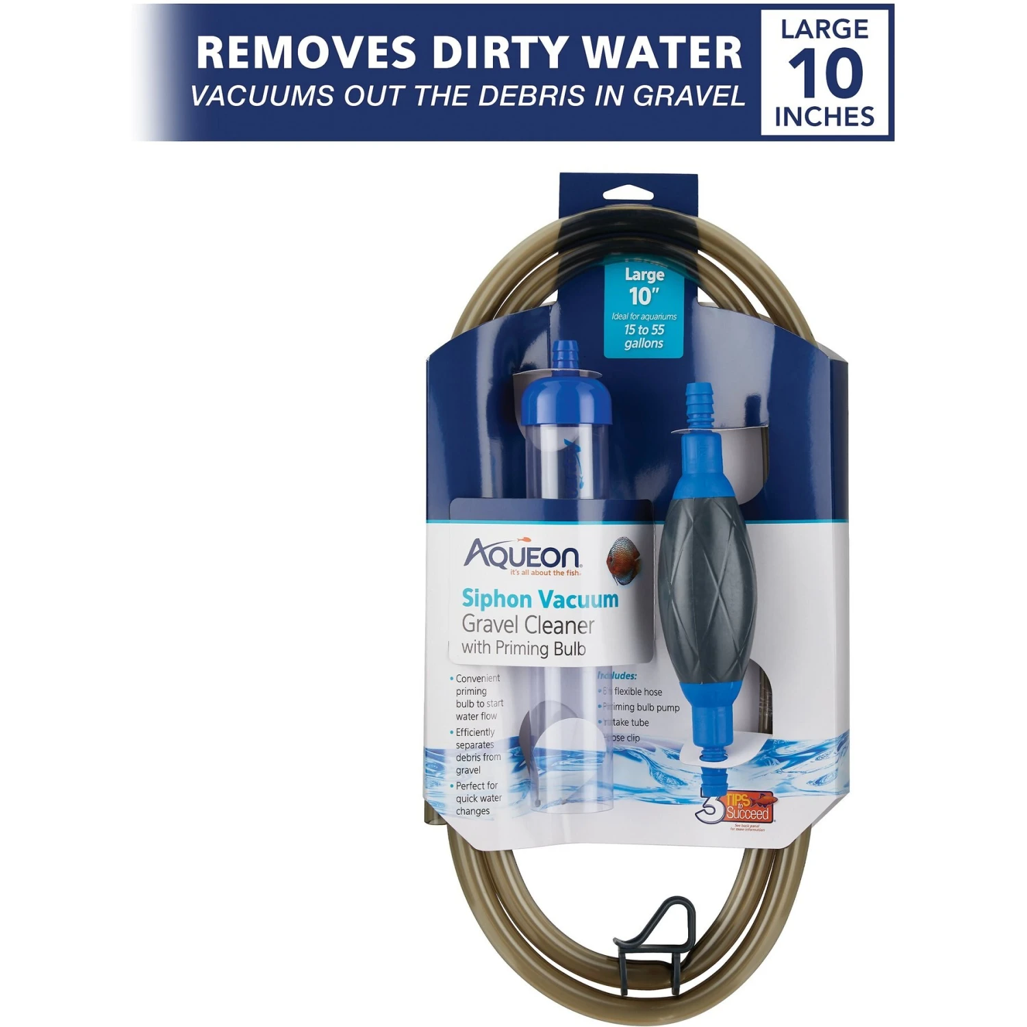 Aqueon Siphon Vacuum With Priming Bulb Aquarium Gravel Cleaner 4 Aqueon Siphon Vacuum With Priming Bulb Aquarium Gravel Cleaner - Image 2