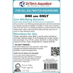 Dr. Tim's Aquatics One & Only Live Nitrifying Bacteria For Saltwater Aquariums -Plax Penn Shop 104570 PT5. AC SS1800 V1700689840