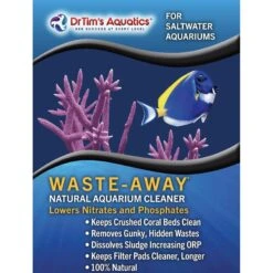 Dr. Tim's Aquatics Waste-Away Natural Aquarium Cleaner For Saltwater Aquariums -Plax Penn Shop 111882 PT8. AC SS1800 V1700247773