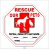 Imagine This Company "Rescue Our Pets" Garden Sign -Plax Penn Shop 117156 MAIN. AC SS1800 V1639611400