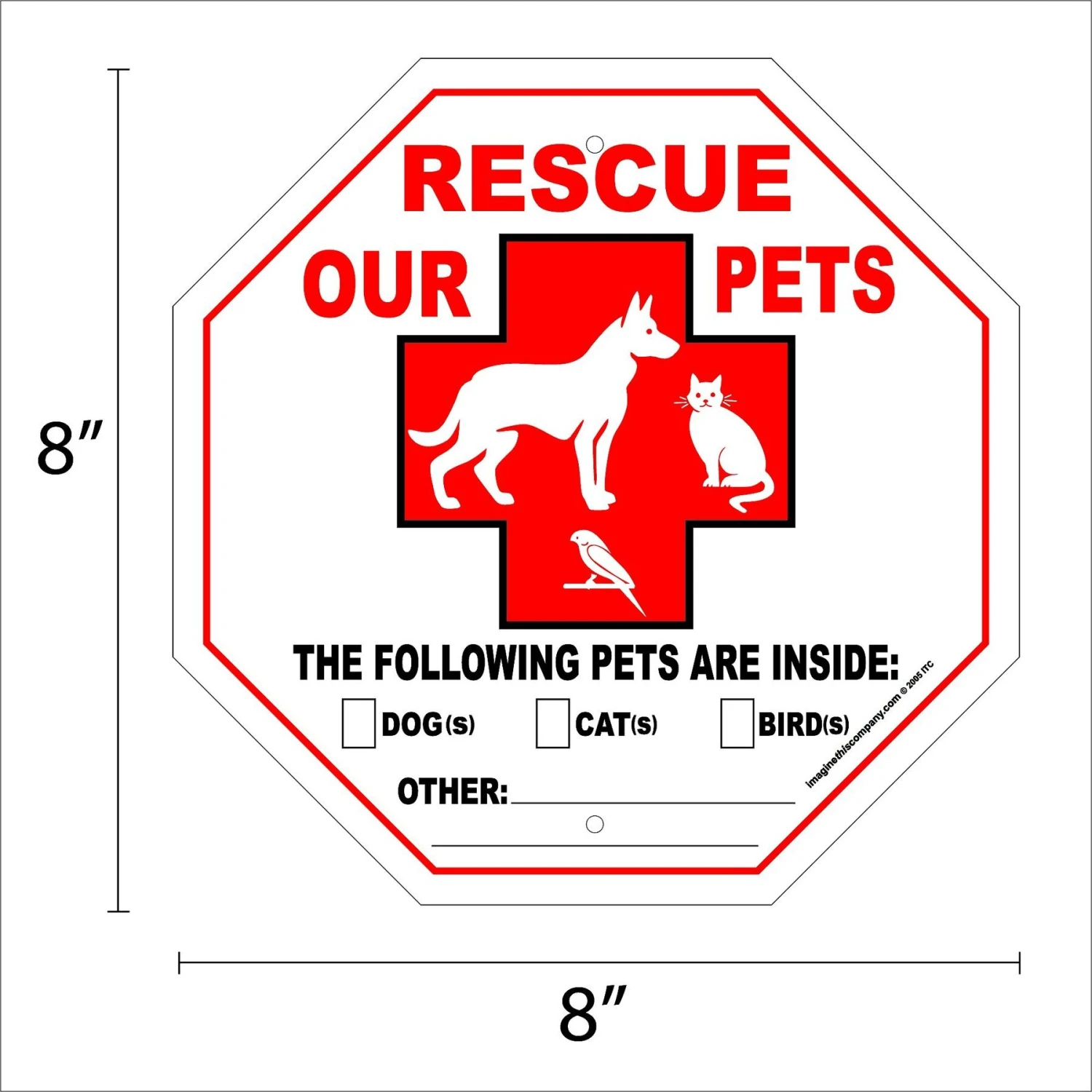 Imagine This Company "Rescue Our Pets" Garden Sign 4 Imagine This Company "Rescue Our Pets" Garden Sign - Image 2