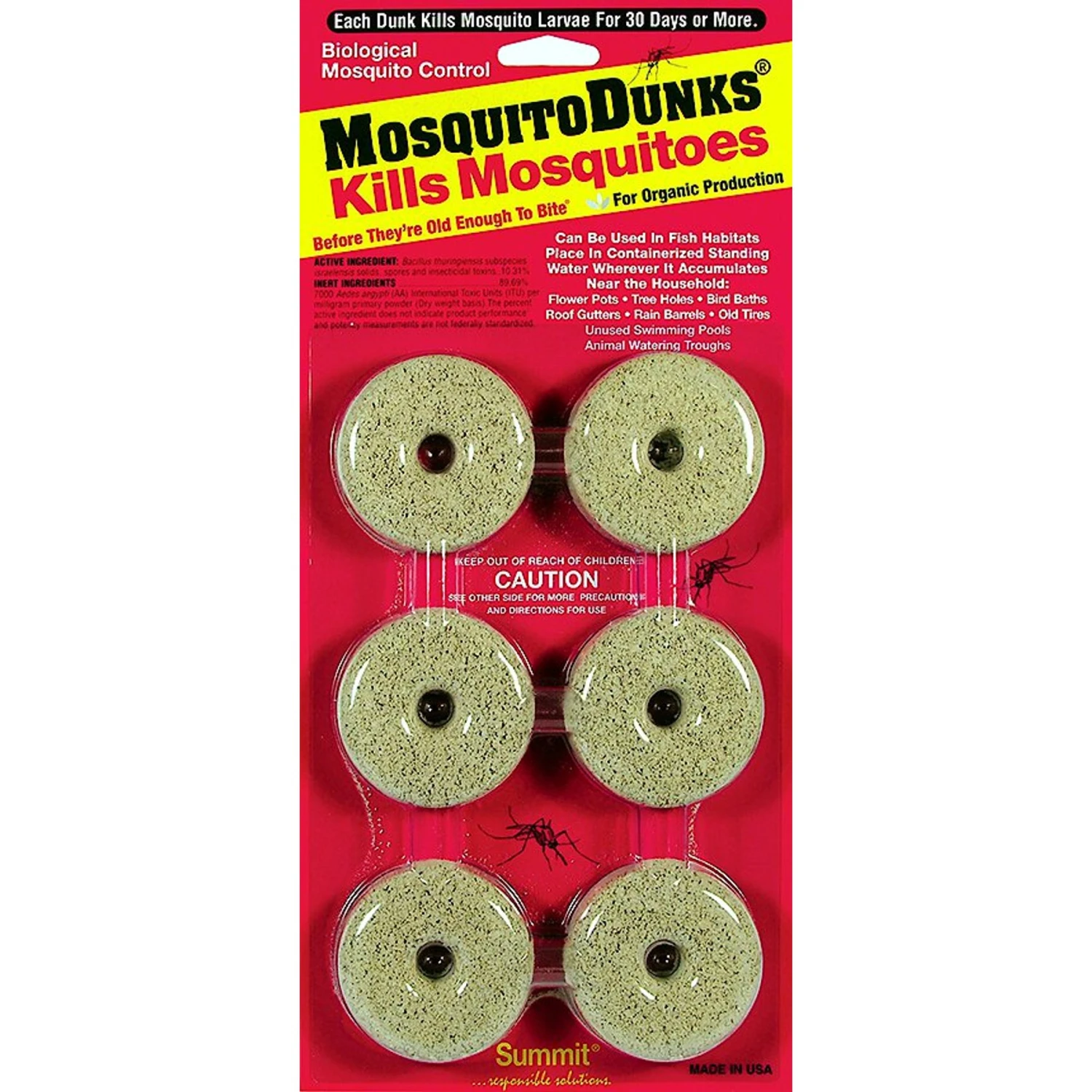 Summit Mosquito Dunks Larvae Control Tablets 3 Summit Mosquito Dunks Larvae Control Tablets