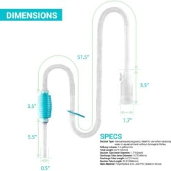 TeraPump Aquarium Gravel & Sand BPA-Free Pump -Plax Penn Shop 127616 PT2. AC SS1800 V1520546655