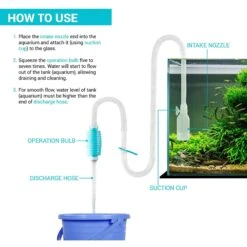 TeraPump Aquarium Gravel & Sand BPA-Free Pump -Plax Penn Shop 127616 PT4. AC SS1800 V1520546656