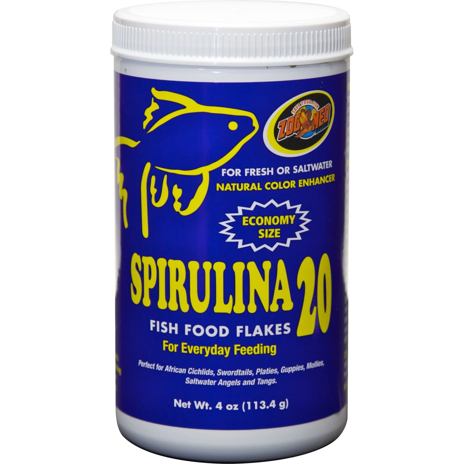Zoo Med Spirulina 20 Fish Food 3 Zoo Med Spirulina 20 Fish Food