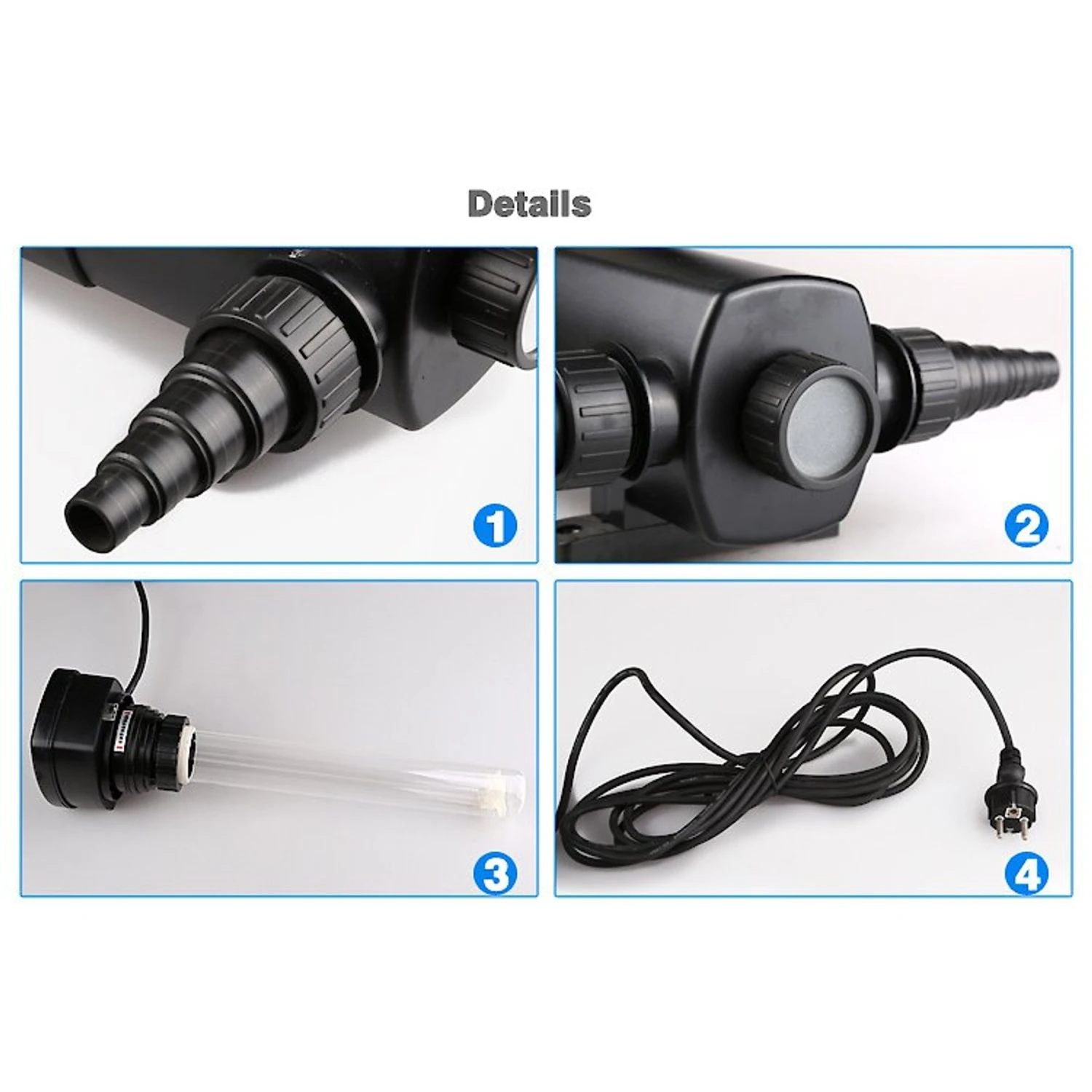 SunSun CUV-109 UV Sterilizer Pond Filter, 396 GPH 4 SunSun CUV-109 UV Sterilizer Pond Filter, 396 GPH - Image 2