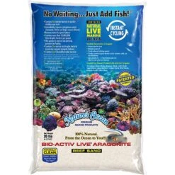 Nature's Ocean Bio-Activ Live Aragonite Saltwater Aquarium Sand, Natural White #1
