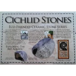 Underwater Galleries Assorted Cichlid Aquarium Stone Caves, 2 Count Box -Plax Penn Shop 140746 PT2. AC SS1800 V1511976007