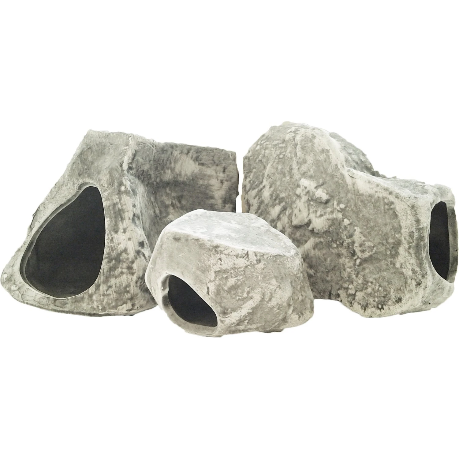 Underwater Galleries Assorted Cichlid Aquarium Stone Caves, 3 Count Box 3 Underwater Galleries Assorted Cichlid Aquarium Stone Caves, 3 Count Box