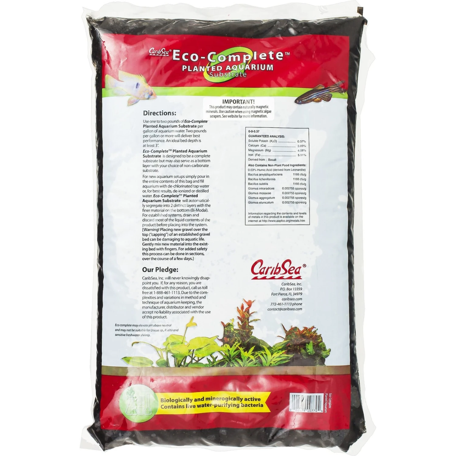 CaribSea Eco-Complete Planted Aquarium Substrate 4 CaribSea Eco-Complete Planted Aquarium Substrate - Image 2