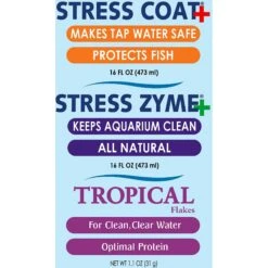 API Aquarium Water Conditioner & Tropical Fish Food Kit -Plax Penn Shop 141786 PT4. AC SS1800 V1570553582