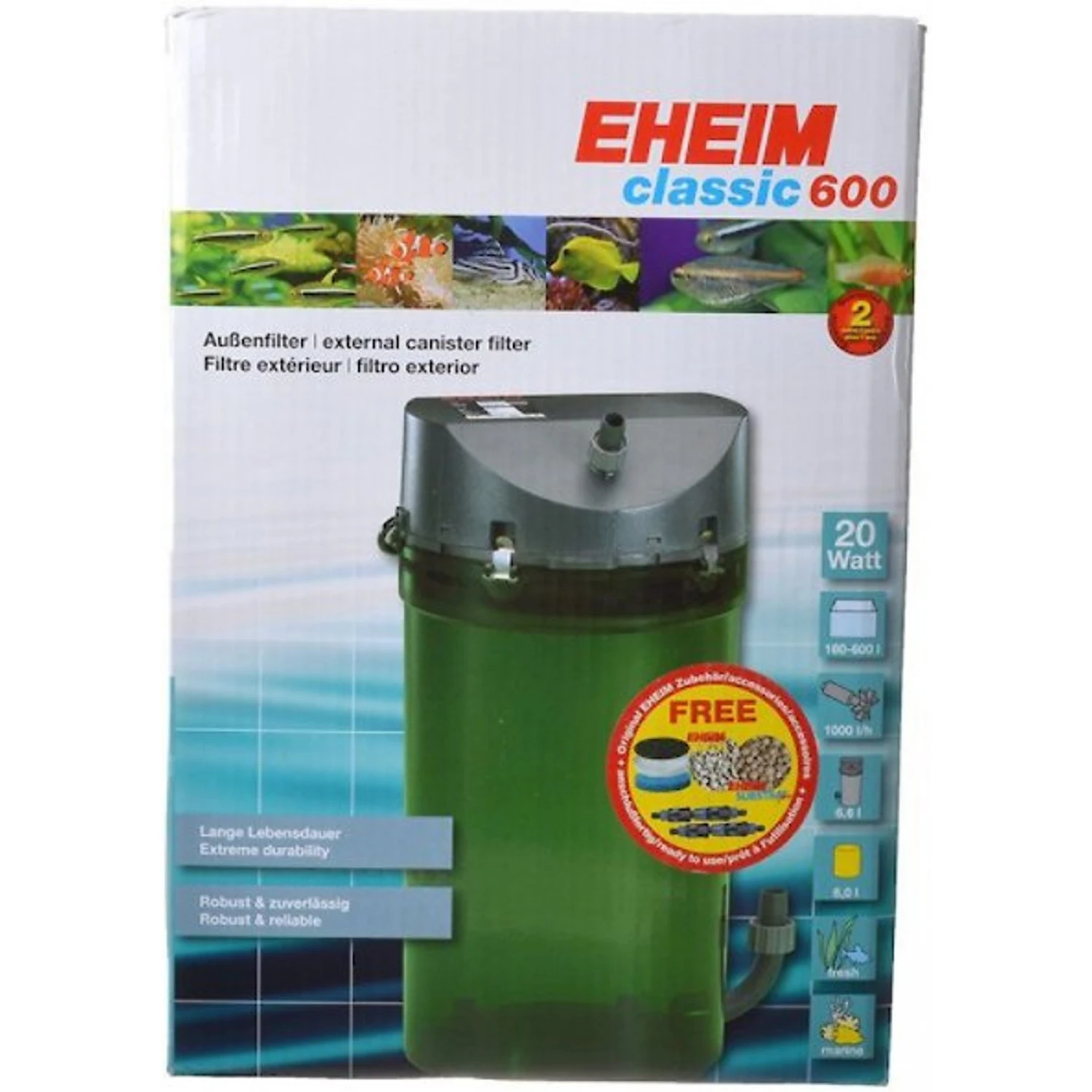 Eheim Classic 600 External Aquarium Canister Filter 5 Eheim Classic 600 External Aquarium Canister Filter - Image 3