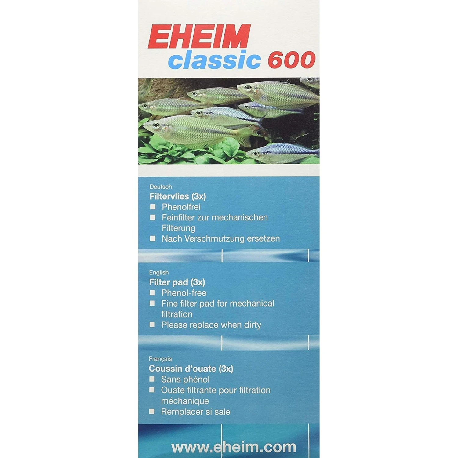 Eheim Classic 600 Fine Foam Pad 2217 Filter Media 6 Eheim Classic 600 Fine Foam Pad 2217 Filter Media - Image 4