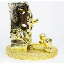 Penn-Plax SpongeBob With Swim Through Golden Edition Aquarium Ornament -Plax Penn Shop 161334 PT3. AC SS1800 V1644017822
