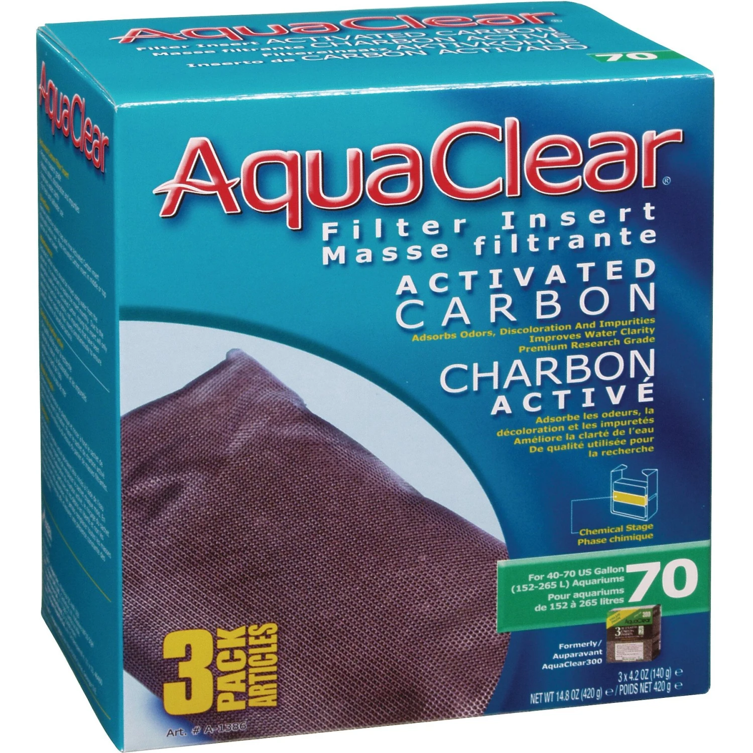 AquaClear Activated Carbon Filter Insert 3 AquaClear Activated Carbon Filter Insert