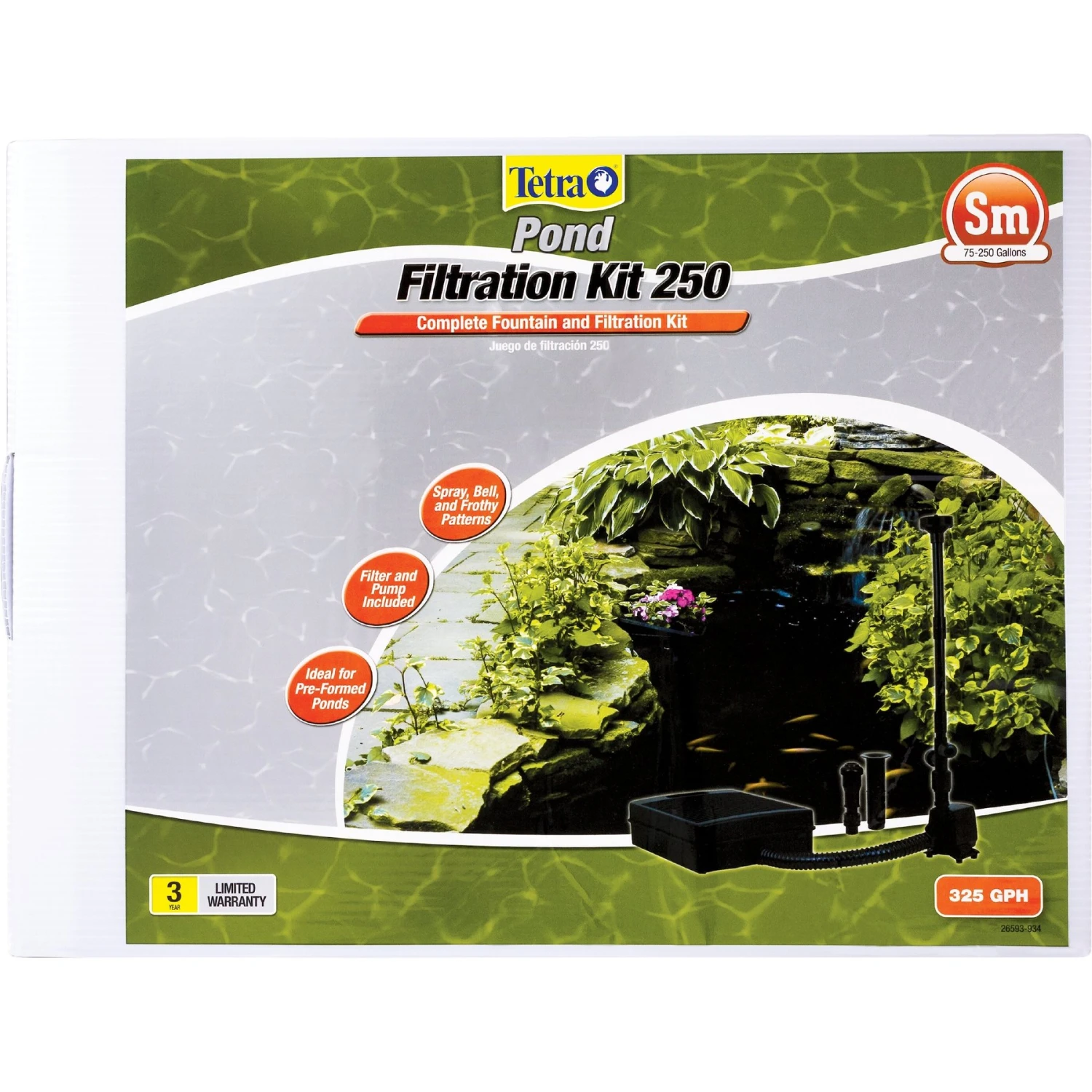 Tetra Pond Filtration Fountain Kit With Flat Box Filter 3 Tetra Pond Filtration Fountain Kit With Flat Box Filter