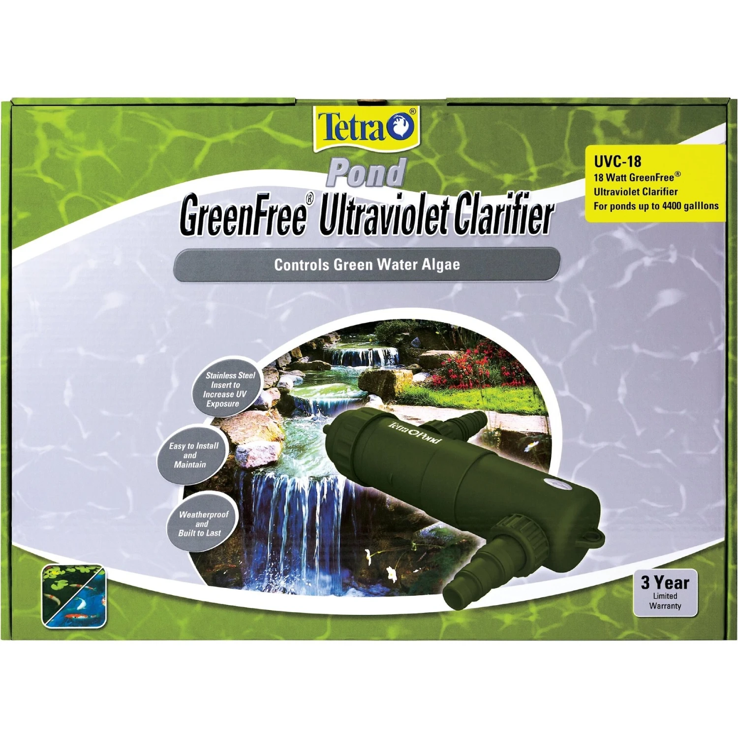 Tetra GreenFree Ultraviolet Pond Clarifier 3 Tetra GreenFree Ultraviolet Pond Clarifier