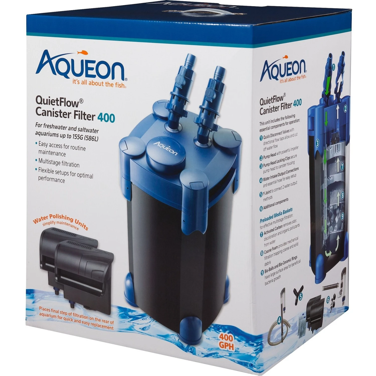 Aqueon QuietFlow Canister Filter 4 Aqueon QuietFlow Canister Filter - Image 2