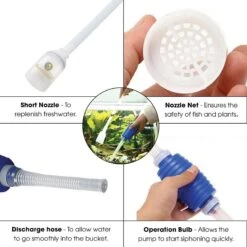 SunGrow Aquarium Siphon Vacuum Cleaner, Gravel Cleaning Tool For Fish & Turtle Tank 11 SunGrow Aquarium Siphon Vacuum Cleaner, Gravel Cleaning Tool For Fish & Turtle Tank -Plax Penn Shop 179558 PT3. AC SS1800 V1561406521