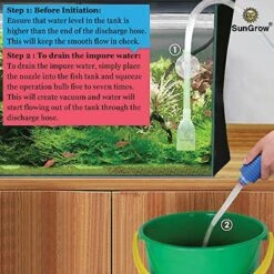 SunGrow Aquarium Siphon Vacuum Cleaner, Gravel Cleaning Tool For Fish & Turtle Tank 12 SunGrow Aquarium Siphon Vacuum Cleaner, Gravel Cleaning Tool For Fish & Turtle Tank -Plax Penn Shop 179558 PT5. AC SS1800 V1561406521