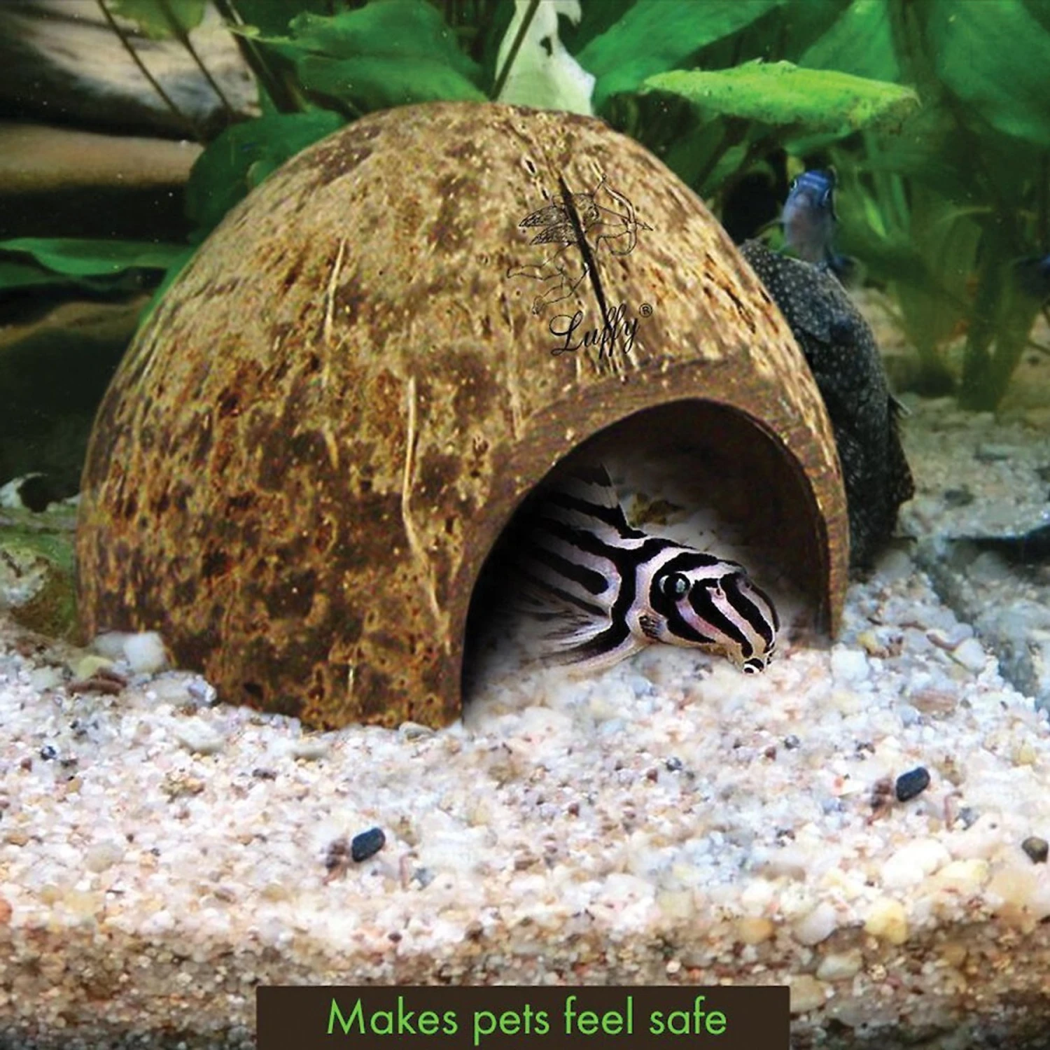 SunGrow Betta Fish Hideout Cave, Decoration For Aquarium & Gecko Tank 4 SunGrow Betta Fish Hideout Cave, Decoration For Aquarium & Gecko Tank - Image 2