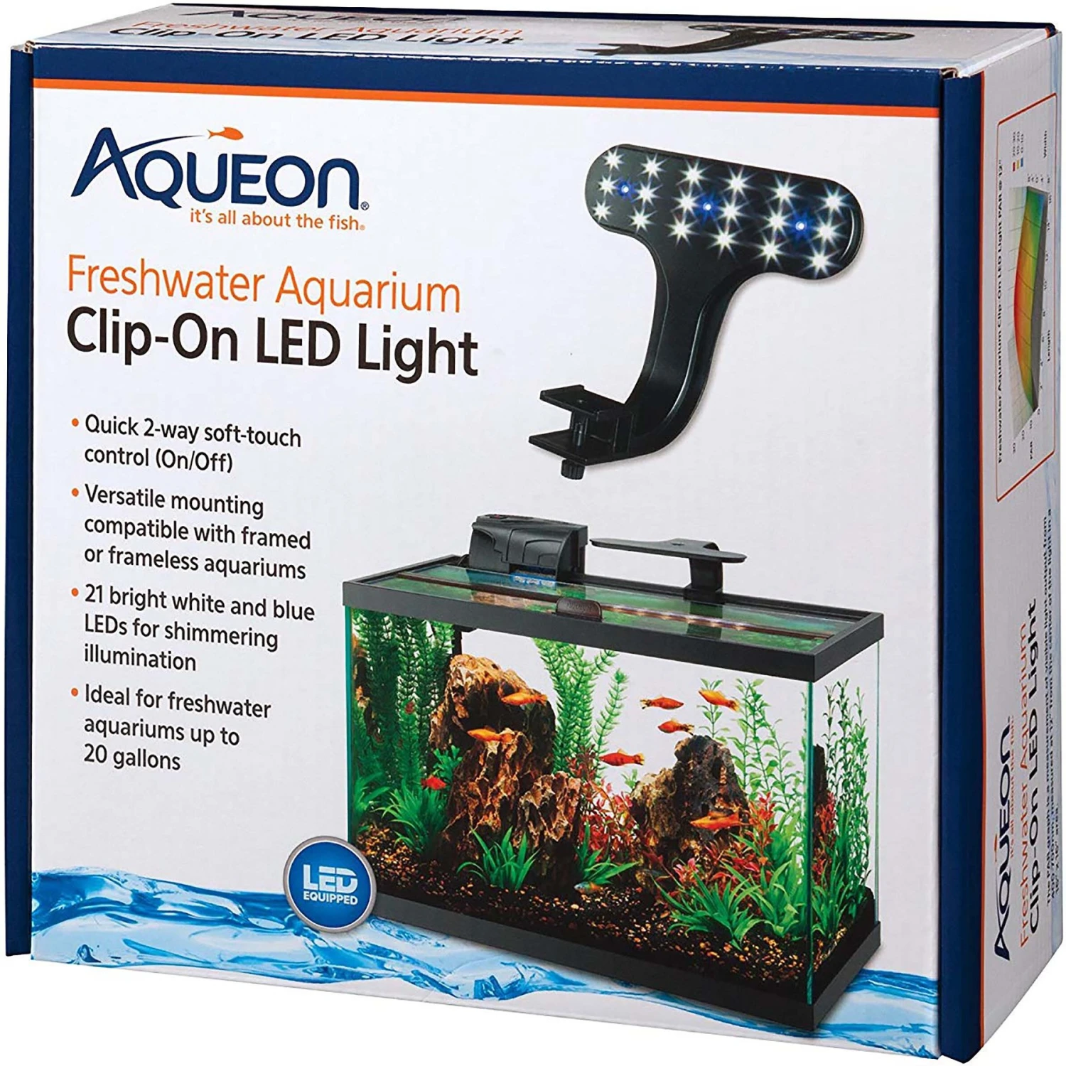 Aqueon Freshwater Aquarium Clip-On LED Light 3 Aqueon Freshwater Aquarium Clip-On LED Light