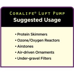 Coralife Luft Air Aquarium Pump -Plax Penn Shop 180560 pt6. AC SS1800 V1564585918