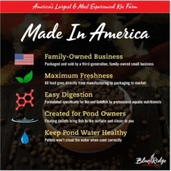 Blue Ridge Koi & Goldfish Blend Pellet Growth Formula Koi & Goldfish Food -Plax Penn Shop 189563 PT7. AC SS1800 V1692292916