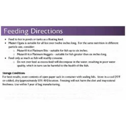 Mazuri Koi Platinum Ogata For Fish Over 12 Inches Food, 20-lb Bag -Plax Penn Shop 191402 PT6. AC SS1800 V1602052287