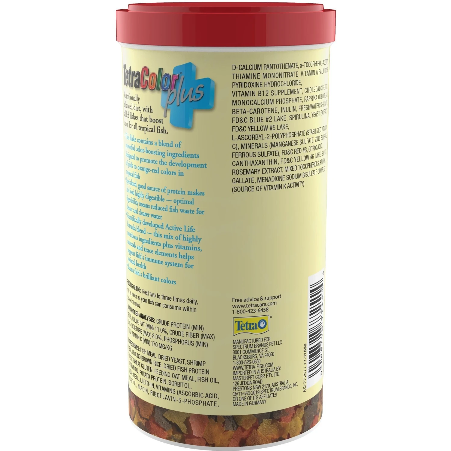 Tetra TetraColor Plus Tropical Flakes Fish Food, 7.06-oz Bottle 4 Tetra TetraColor Plus Tropical Flakes Fish Food, 7.06-oz Bottle - Image 2