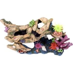 Penn-Plax Tan Plane Coral Scape Aquarium Ornament