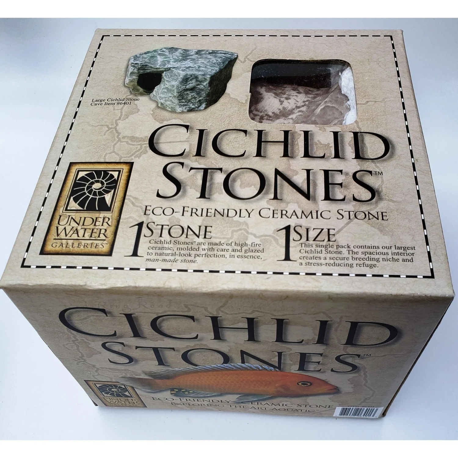 Underwater Galleries Large Square Cichlid Aquarium Stone 8 Underwater Galleries Large Square Cichlid Aquarium Stone - Image 6