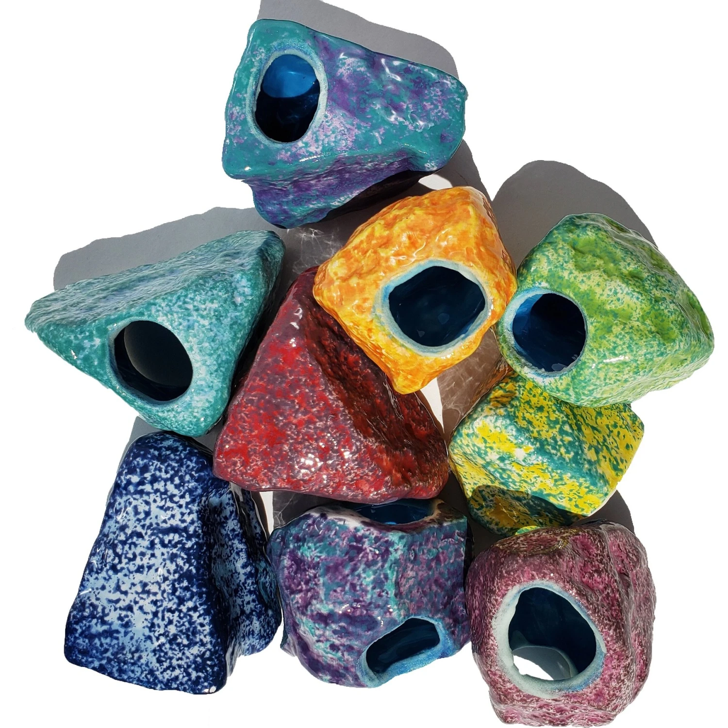 Underwater Galleries Glow-In-The-Dark! Moon Aquarium Stones, 3 Count 3 Underwater Galleries Glow-In-The-Dark! Moon Aquarium Stones, 3 Count
