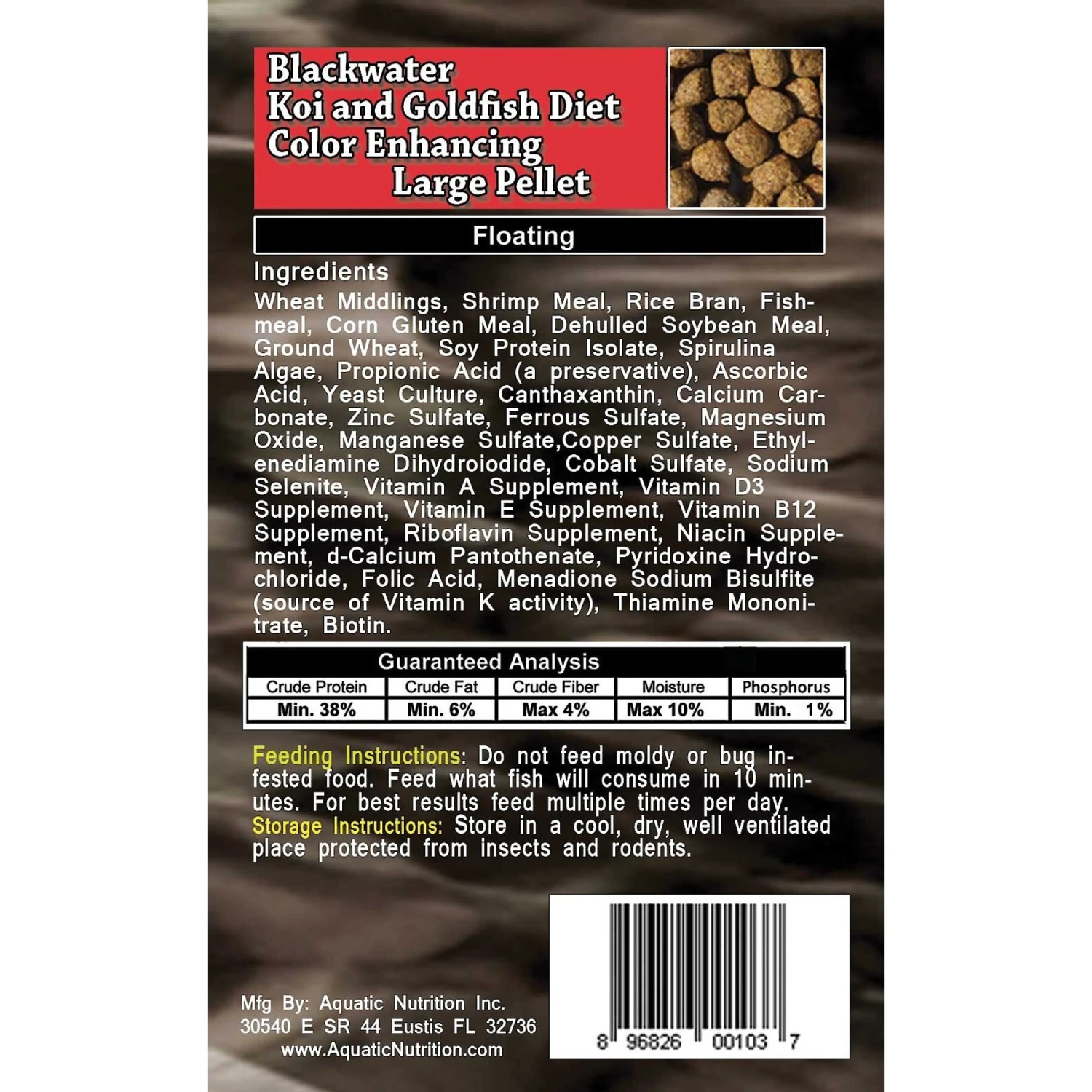 Blackwater Premium Koi And Goldfish Food Color Enhancing Large Pellet Fish Food, 5-lb Bag 6 Blackwater Premium Koi And Goldfish Food Color Enhancing Large Pellet Fish Food, 5-lb Bag - Image 4