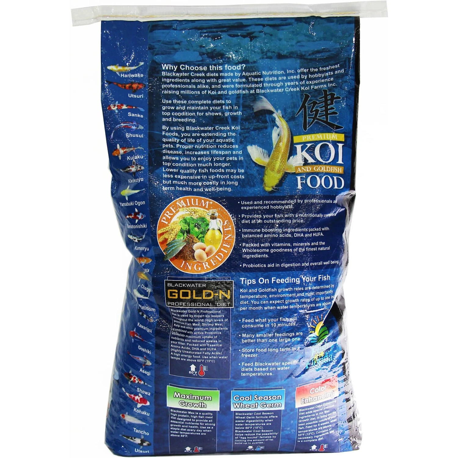 Blackwater Premium Koi And Goldfish Food Max Growth Large Pellet Fish Food, 40-lb Bag 4 Blackwater Premium Koi And Goldfish Food Max Growth Large Pellet Fish Food, 40-lb Bag - Image 2