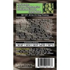 Blackwater Premium Koi And Goldfish Food Max Growth Large Pellet Fish Food, 40-lb Bag 10 Blackwater Premium Koi And Goldfish Food Max Growth Large Pellet Fish Food, 40-lb Bag -Plax Penn Shop 206347 PT3. AC SS1800 V1571934203