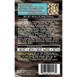 Blackwater Premium Koi And Goldfish Food Cool Season Medium Pellet Fish Food, 40-lb Bag -Plax Penn Shop 206349 PT3. AC SS1800 V1571934207