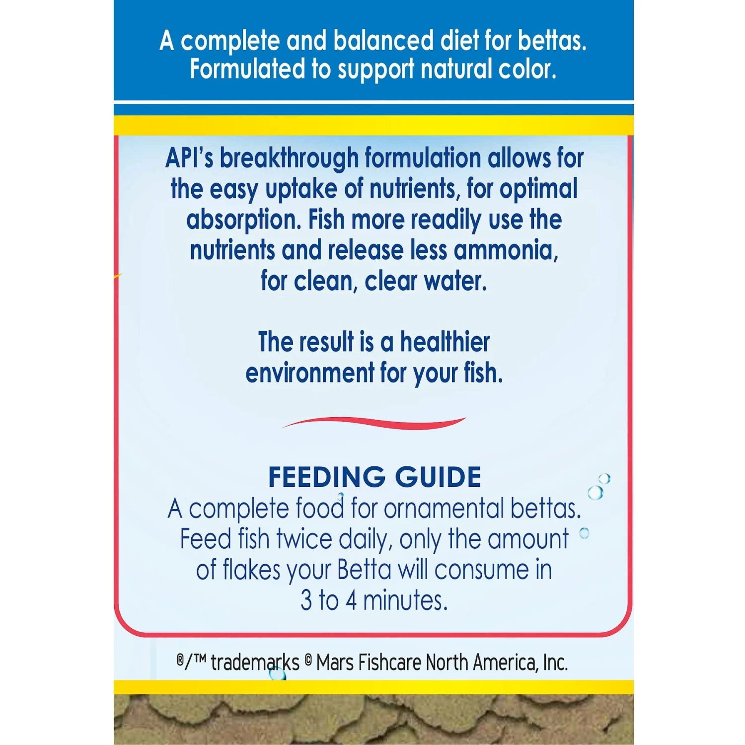 API Betta Flakes Fish Food, 0.36-oz Bottle 4 API Betta Flakes Fish Food, 0.36-oz Bottle - Image 2
