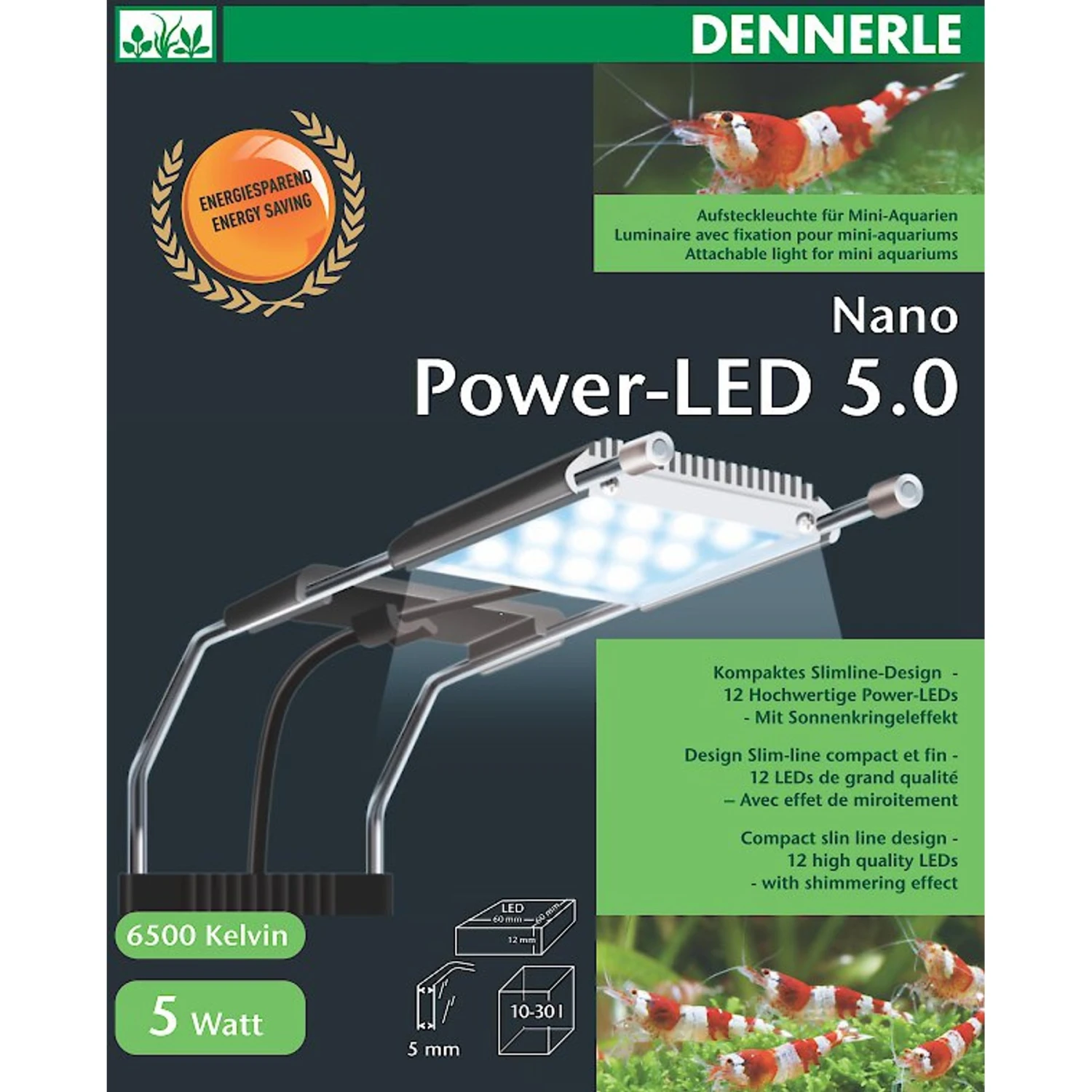 Dennerle Nano Power-LED 5.0 Fish Aquarium Light, 5-watt 3 Dennerle Nano Power-LED 5.0 Fish Aquarium Light, 5-watt