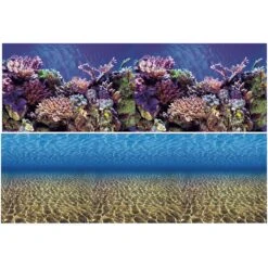 Vepotek Double-Sided Fish Aquarium Background
