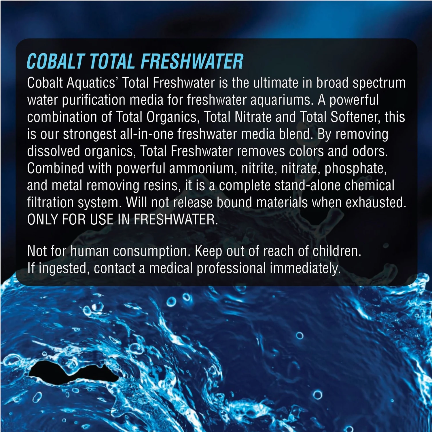 Cobalt Aquatics Total Freshwater Aquarium Resin, 60-oz Tub 4 Cobalt Aquatics Total Freshwater Aquarium Resin, 60-oz Tub - Image 2