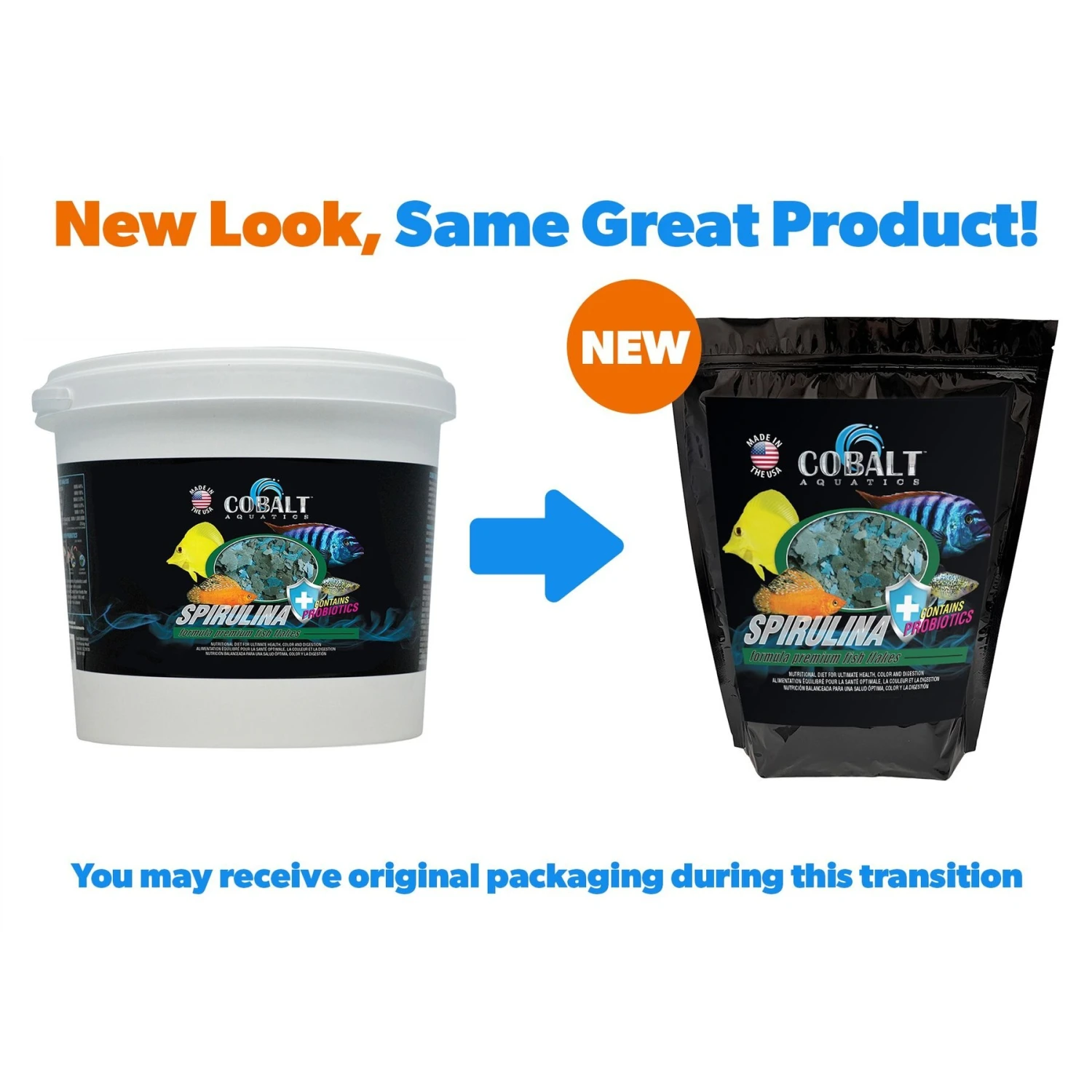 Cobalt Aquatics Spirulina Flakes Fish Food 4 Cobalt Aquatics Spirulina Flakes Fish Food - Image 2