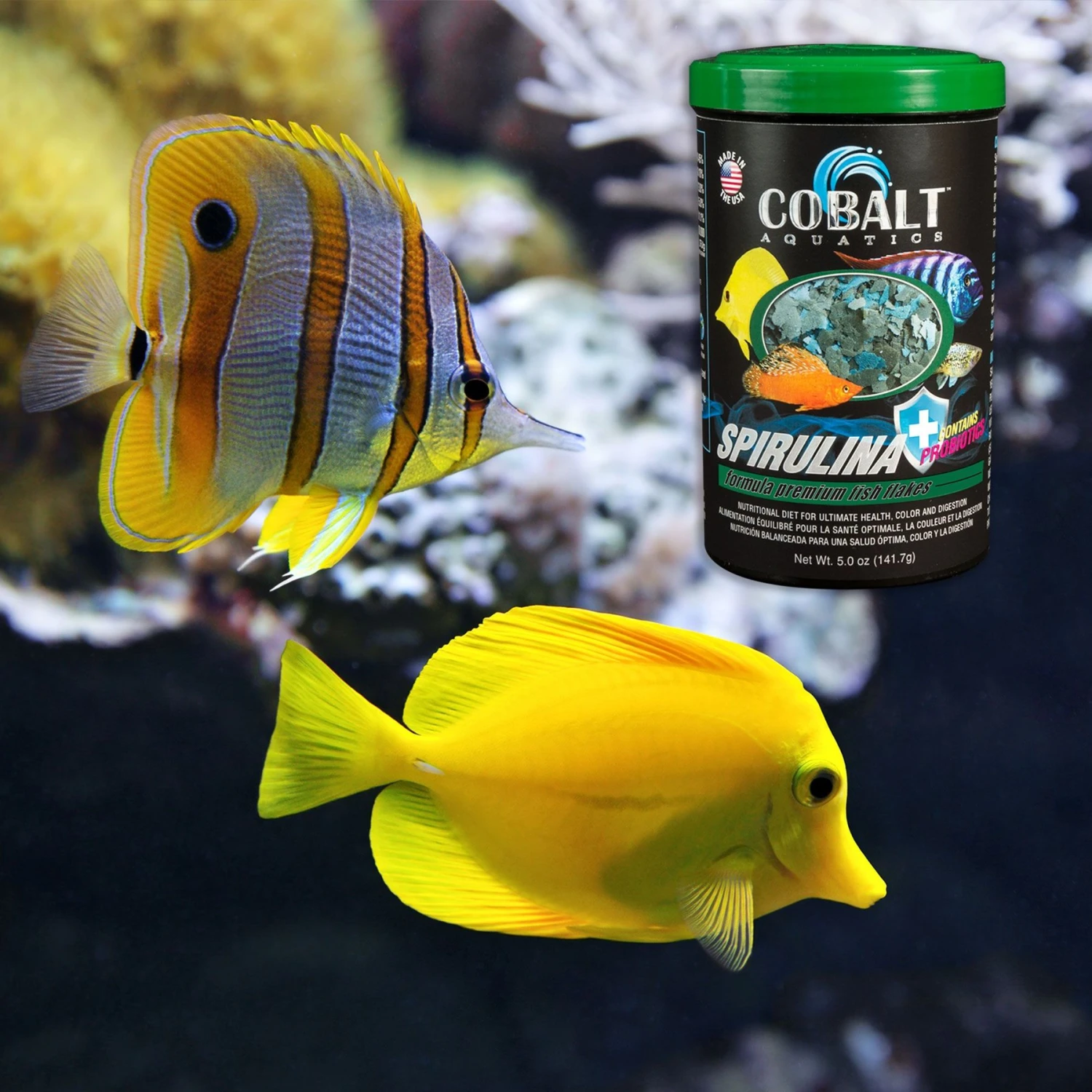 Cobalt Aquatics Spirulina Flakes Fish Food 7 Cobalt Aquatics Spirulina Flakes Fish Food - Image 5