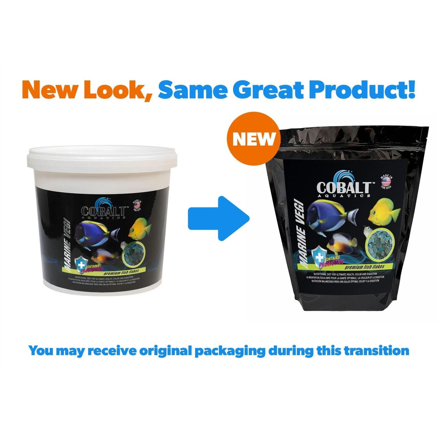 Cobalt Aquatics Marine Vegi Flakes Fish Food 4 Cobalt Aquatics Marine Vegi Flakes Fish Food - Image 2