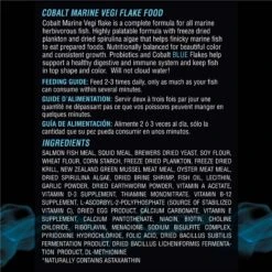 Cobalt Aquatics Marine Vegi Flakes Fish Food 12 Cobalt Aquatics Marine Vegi Flakes Fish Food -Plax Penn Shop 238506 PT2. AC SS1800 V1669396893