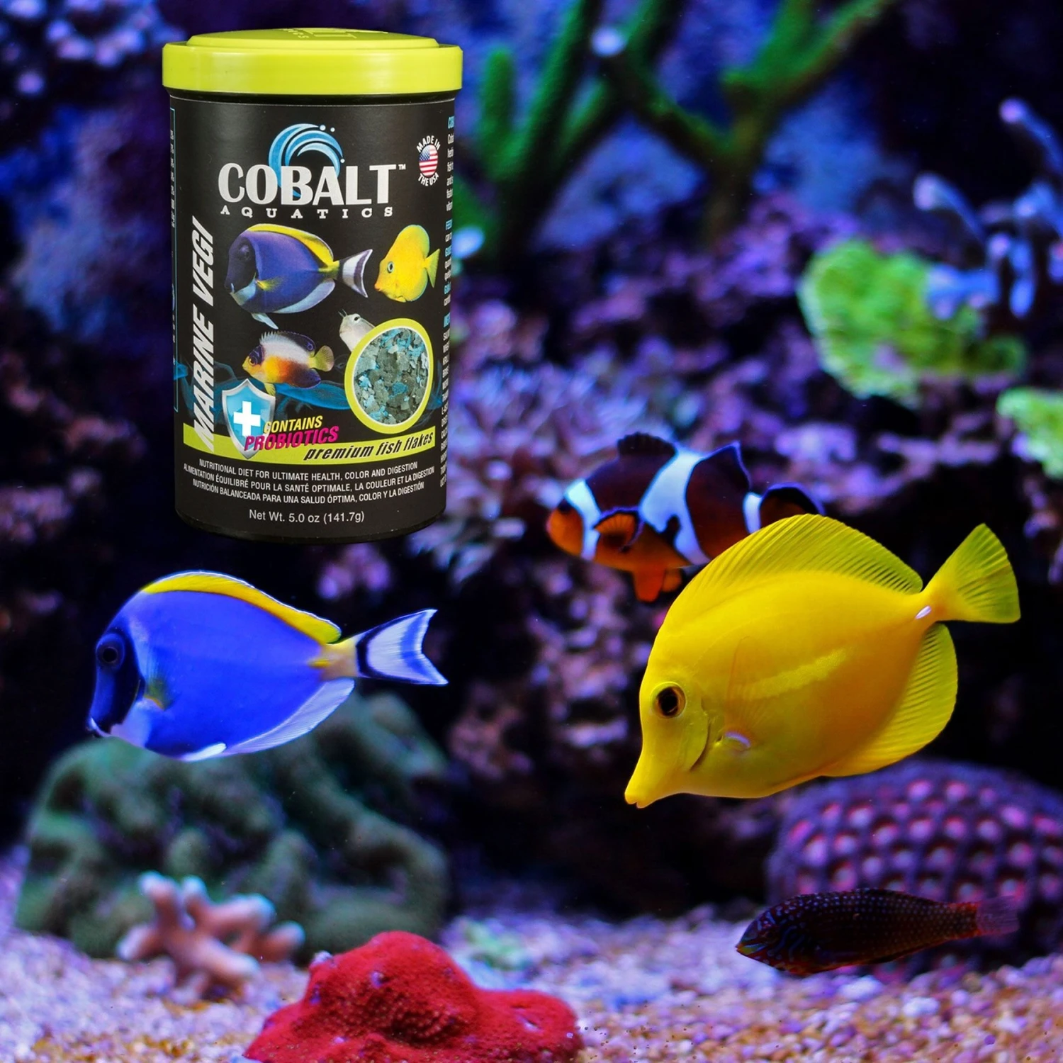 Cobalt Aquatics Marine Vegi Flakes Fish Food 7 Cobalt Aquatics Marine Vegi Flakes Fish Food - Image 5