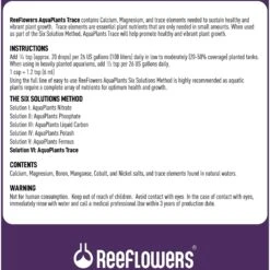 Reeflowers AquaPlants Trace Solution VI Aquarium Water Treatment, 34-oz Bottle -Plax Penn Shop 238553 PT2. AC SS1800 V1616519221