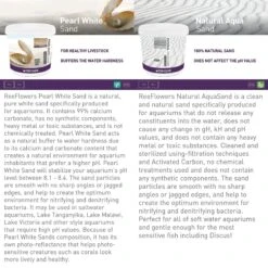 Reeflowers Pearl White Aquarium Sand, 0.5-1-mm -Plax Penn Shop 238567 PT5. AC SS1800 V1616516842
