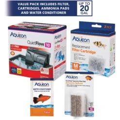 Aqueon QuietFlow 10 Series Aquarium Filter Kit 12 Aqueon QuietFlow 10 Series Aquarium Filter Kit -Plax Penn Shop 242193 PT2. AC SS1800 V1638489096