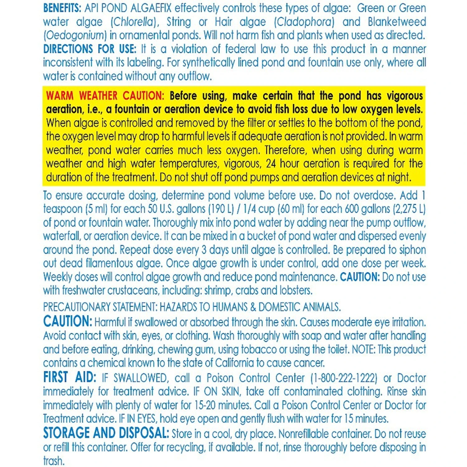 API Pond Algaefix Algae Control Solution & API Pond-Zyme Sludge Destroyer Pond Sludge Remover 5 API Pond Algaefix Algae Control Solution & API Pond-Zyme Sludge Destroyer Pond Sludge Remover - Image 3